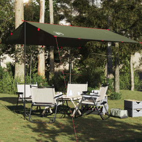 Camping Tarp Olive Green 120.5x120.5" Waterproof