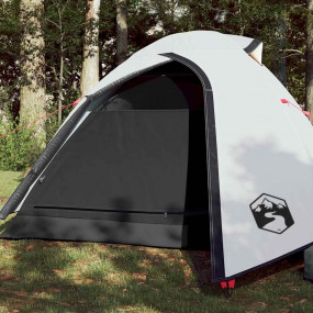 Camping Tent Dome 3-Person White Blackout Fabric Waterp...