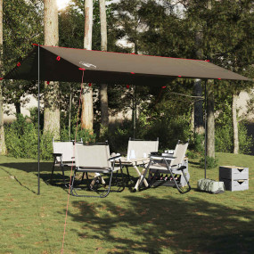 Camping Tarp Brown 199.2x120.5" Waterproof