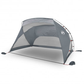 Beach Tent Gray 107.9"x70.1"x66.9"/58.3" 185T Polyester