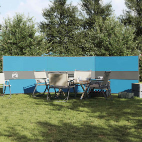 Camping Windbreak Blue 192.9x48.4" Waterproof