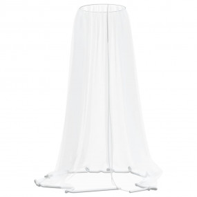 Mosquito Net for Umbrella 220 Mesh White 129.9x98.4"