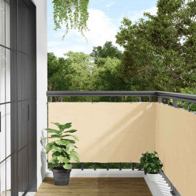Balcony Privacy Screen Cream 275.6x29.5" PVC