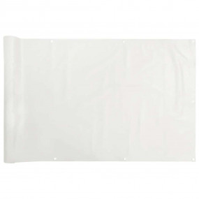 Balcony Privacy Screen White 393.7x29.5" PVC