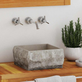 Sink Gray 11.8"x11.8"x5.1" Marble