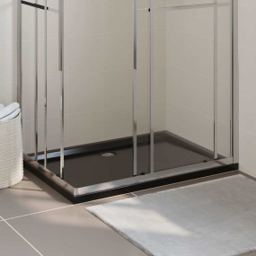 Rectangular ABS Shower Base Tray Black 31.5"x43.3"