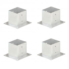 Post Anchors 4 pcs Galvanized Metal 5.55 "