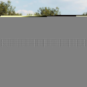 Wire Mesh Fence with Spike Anchors Green 7.2x82.0'