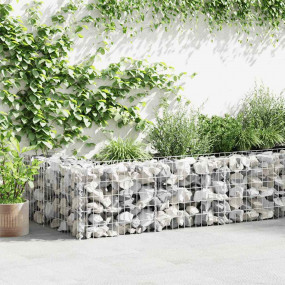 Gabion Wall Galvanized Steel 248"x11.8"x19.7"