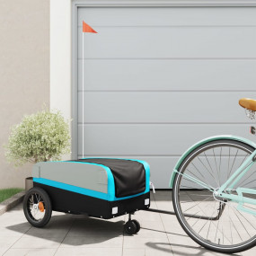Bike Trailer Black and Blue 66.1 lb Iron