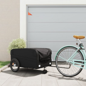 Bike Trailer Black 99.2 lb Iron