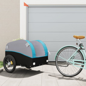 Bike Trailer Black and Blue 99.2 lb Iron