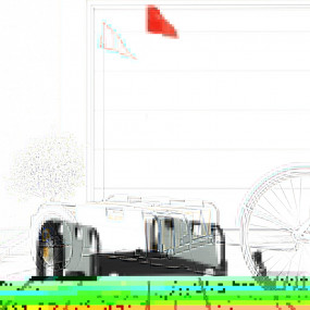 Bike Trailer Grey Oxford Fabric and Iron