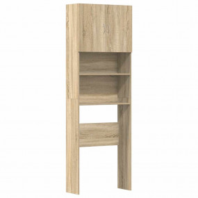 Washing Machine Cabinet Sonoma Oak 25.2x9.4x74.8" Engin...