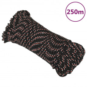 Boat Rope Black 0.12 " 820.2 ' Polypropylene