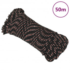 Boat Rope Black 0.20 " 164.0 ' Polypropylene