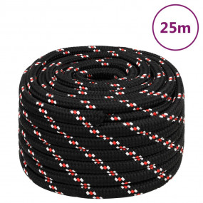 Boat Rope Black 0.79 " 82.0 ' Polypropylene