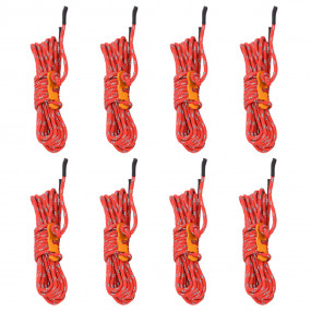 Tent Guy Ropes with Spanners Reflective 8 pcs 13.1 ' 0....