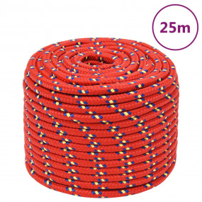 Boat Rope Red 0.55 " 82.0 ' Polypropylene