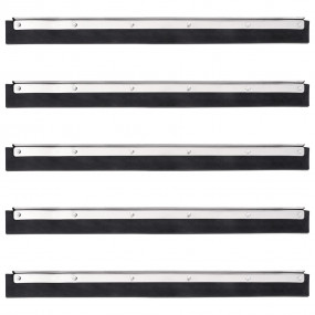 Floor Squeegee Heads 5 pcs 17.9x0.8x2.0" Steel and Rubb...