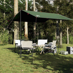 Camping Tarp Green 118.1x115.7" Waterproof