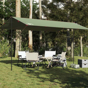 Camping Tarp Green 196.9x115.7" Waterproof