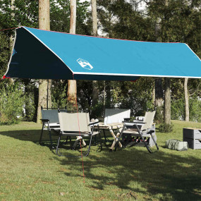 Camping Tarp Blue 196.9x115.7" Waterproof