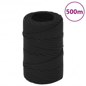 Boat Rope Full Black 0.08 " 1640.4 ' Polypropylene