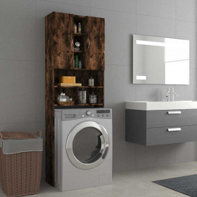 Washing Machine Cabinet Smoked Oak 25.2x10.0x74.8"