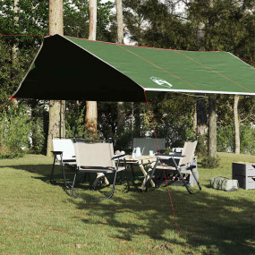 Camping Tarp Green 165.4x173.2" Waterproof