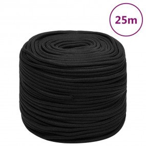 Boat Rope Full Black 0.24 " 82.0 ' Polypropylene