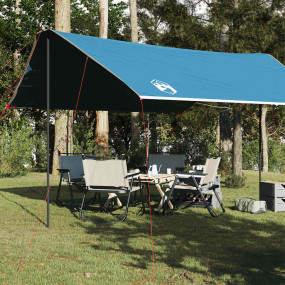 Camping Tarp Blue 181.1x120.1x82.7" Waterproof