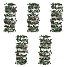 Willow Trellis Fences 5 pcs with Artificial Leaves 70.9...