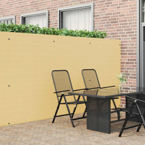 Patio Fence Double-Sided Yellow 5.9x16.4' PVC