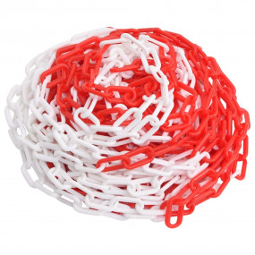 Warning Chain Red and White 328.1 ' 0.31 " Plastic