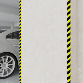 Corner Protectors 2 pcs Yellow&Black 1.6x1.2x39.4" PU