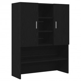 Washing Machine Cabinet Black Oak 27.8x10.0x35.4"