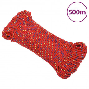 Boat Rope Red 0.16 " 1640.4 ' Polypropylene