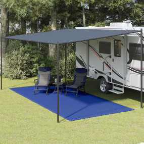 Tent Carpet 98.4x236.2" Blue HDPE