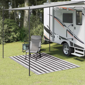 Tent Carpet 98.4x118.1" Anthracite and White