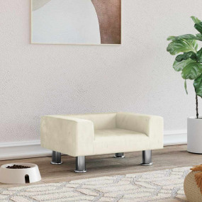 Dog Bed Cream 50x40 x 10.4 " Velvet