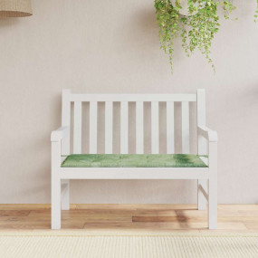 Patio Bench Cushion Leaf Pattern 39.4x19.7x1.6" Oxford ...