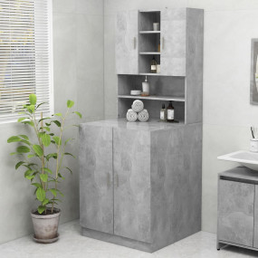 Washing Machine Cabinet Concrete Grey 27.8x10.0x35.4"