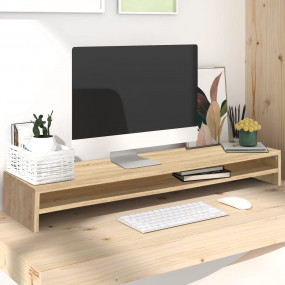 Monitor Stand Sonoma Oak 39.4x9.4x5.1" Engineered Wood