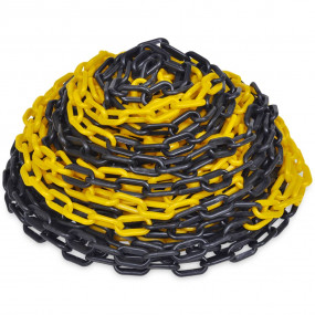 98.4 ' Plastic Warning Chain Yellow and Black