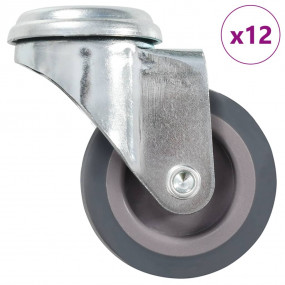 12 pcs Bolt Hole Swivel Casters 1.97 " (3x143422)