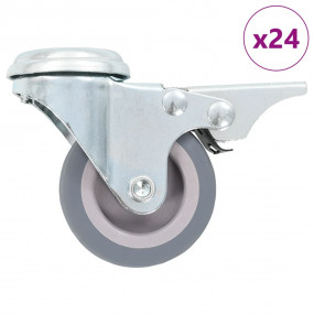 24 pcs Bolt Hole Swivel Casters 1.97 " (6x143423)