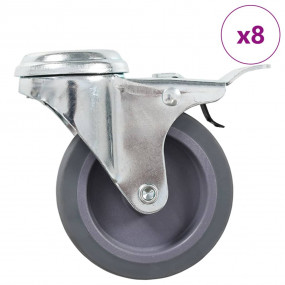8 pcs Bolt Hole Swivel Casters 2.95 " (2x143425)