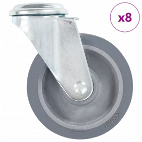 8 pcs Bolt Hole Swivel Casters 3.94 " (2x143426)