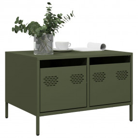 TV Cabinet Olive Green 26.8x19.7x17.1" Cold-rolled Stee...